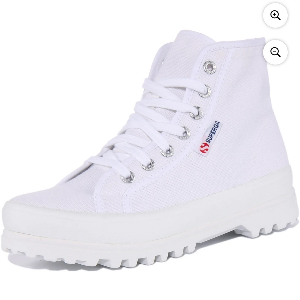 Superga White High-Top Sneakers Made in Italy